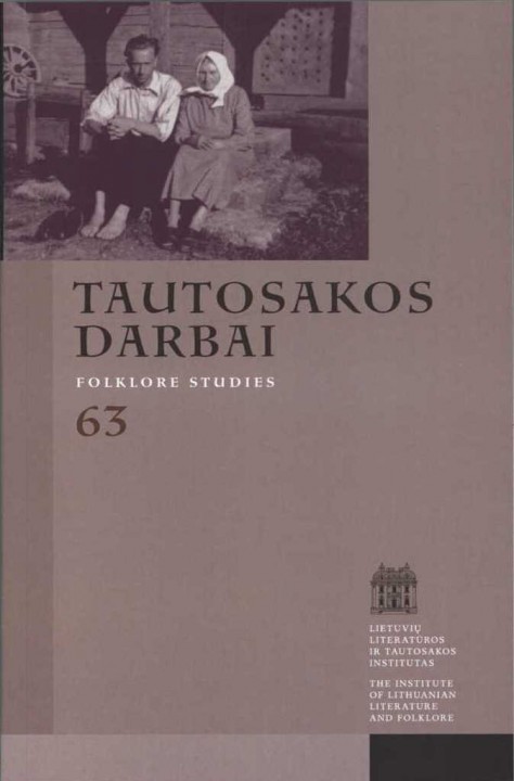 Tautosakos darbai = Folklore studies. [T.] 63 