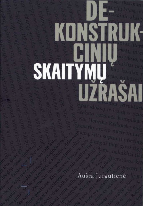 Dekonstrukcinių skaitymų užrašai