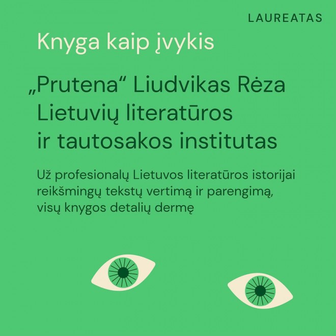 Knyga kaip įvykis – Liudvikas Rėza „Prutena“