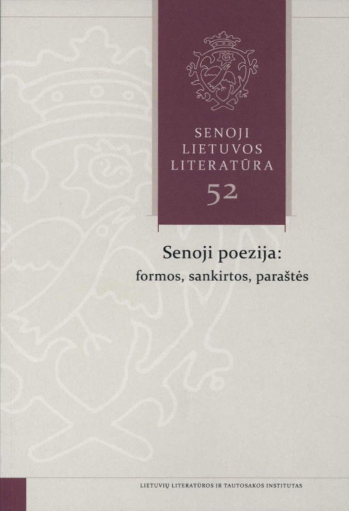 Senoji Lietuvos literatūra Nr. 52