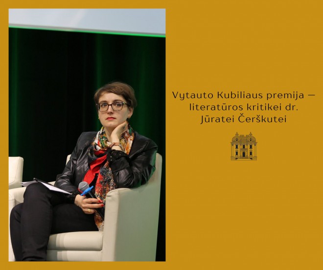 Dr. Jūratei Čerškutei bus įteikta Vytauto Kubiliaus premija