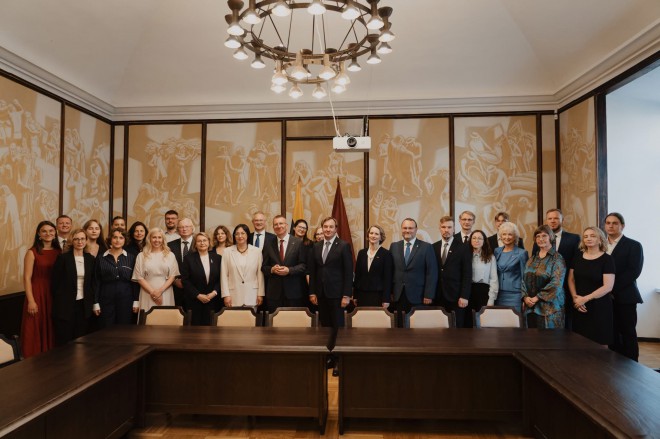 LLTI direktorė pristatė Instituto baltistikos tyrimus susitikime su Latvijos Prezidentu