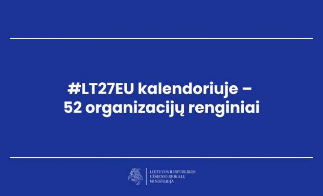Tarptautinė konferencija tapo Lietuvos pirmininkavimo Europos Sąjungos Tarybai 2027 m. sociokultūrinės programos dalimi