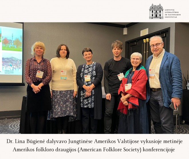 Dr. Lina Būgienė dalyvavo Jungtinėse Amerikos Valstijose vykusioje metinėje Amerikos folkloro draugijos (American Folklore Society) konferencijoje 