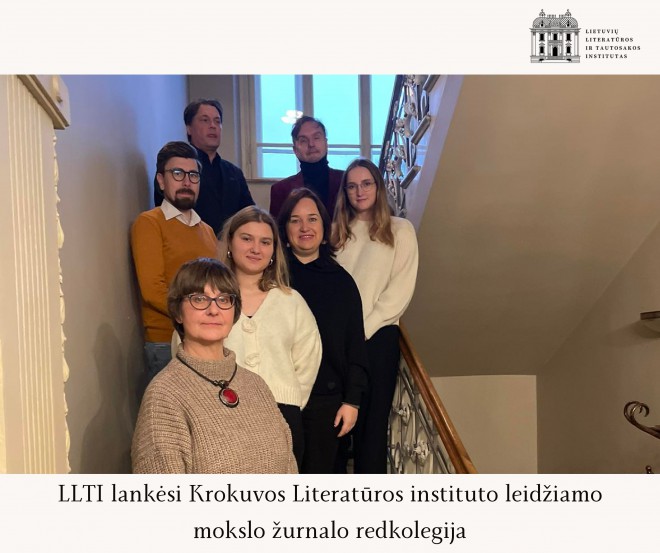LLTI lankėsi Krokuvos Literatūros instituto leidžiamo mokslo žurnalo redkolegija