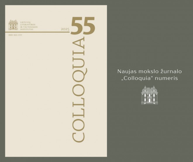 Naujausias 55 žurnalo „Colloquia“ numeris jau internete!
