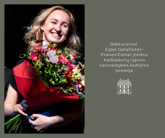 Eglė Gelažiūtė-Pranevičienė pelnė Kaišiadorių rajono savivaldybės kultūros premiją
