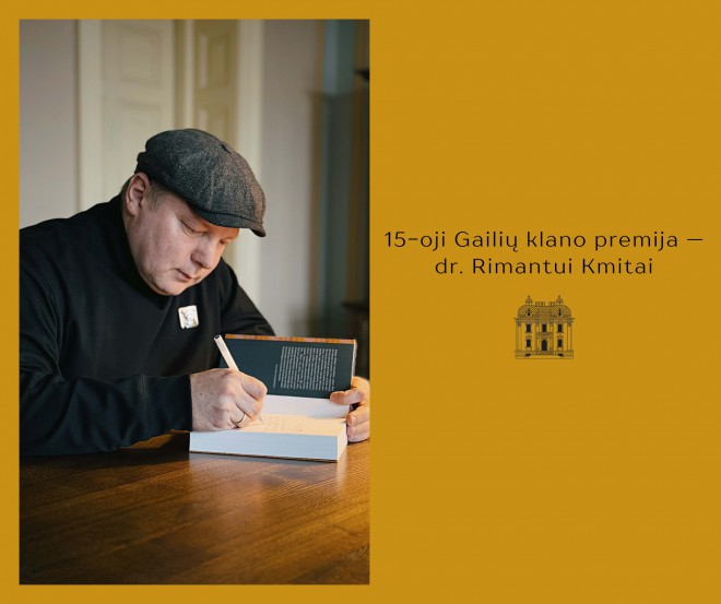 15-oji Gailių klano premija – LLTI mokslininkui dr. Rimantui Kmitai