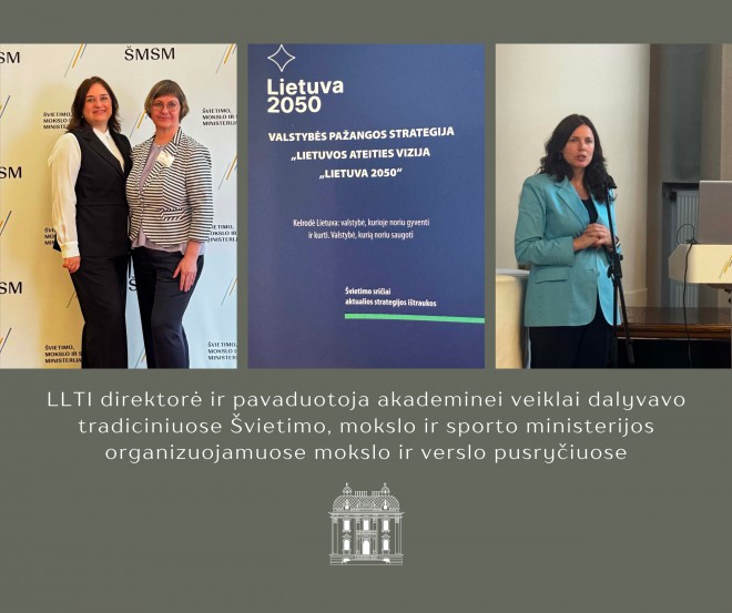 LLTI atstovės dalyvavo tradiciniuose ŠMSM organizuojamuose mokslo ir verslo pusryčiuose