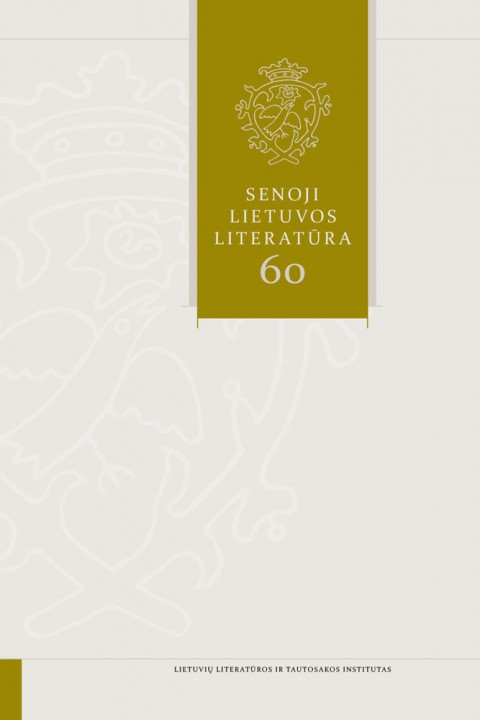 Senoji Lietuvos literatūra Nr. 60