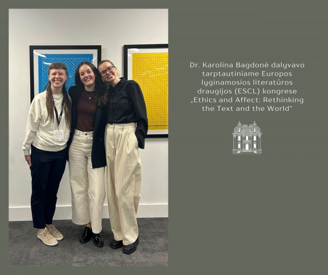Dr. Karolina Bagdonė perrinkta į Europos lyginamosios literatūros studijų draugijos valdybą